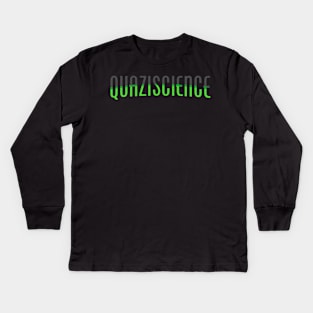 quaziscience font Kids Long Sleeve T-Shirt